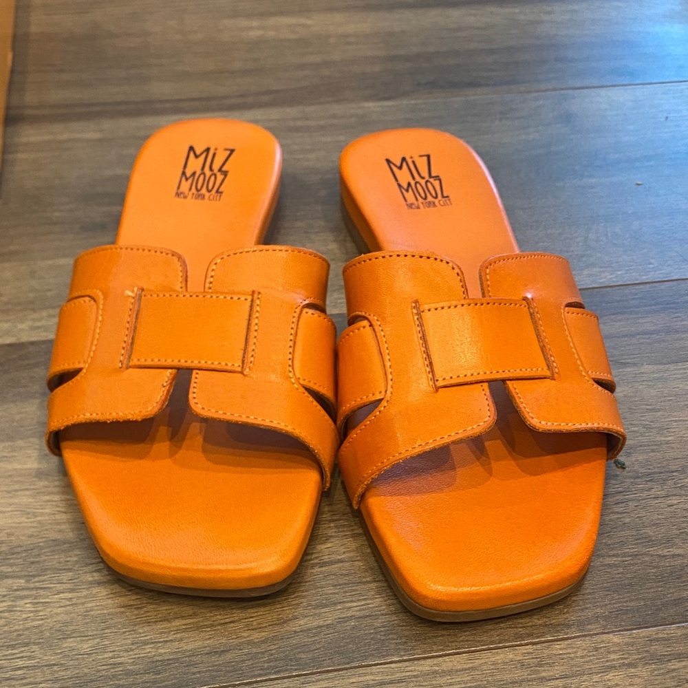 Miz Mooz Vibrant Orange Slides